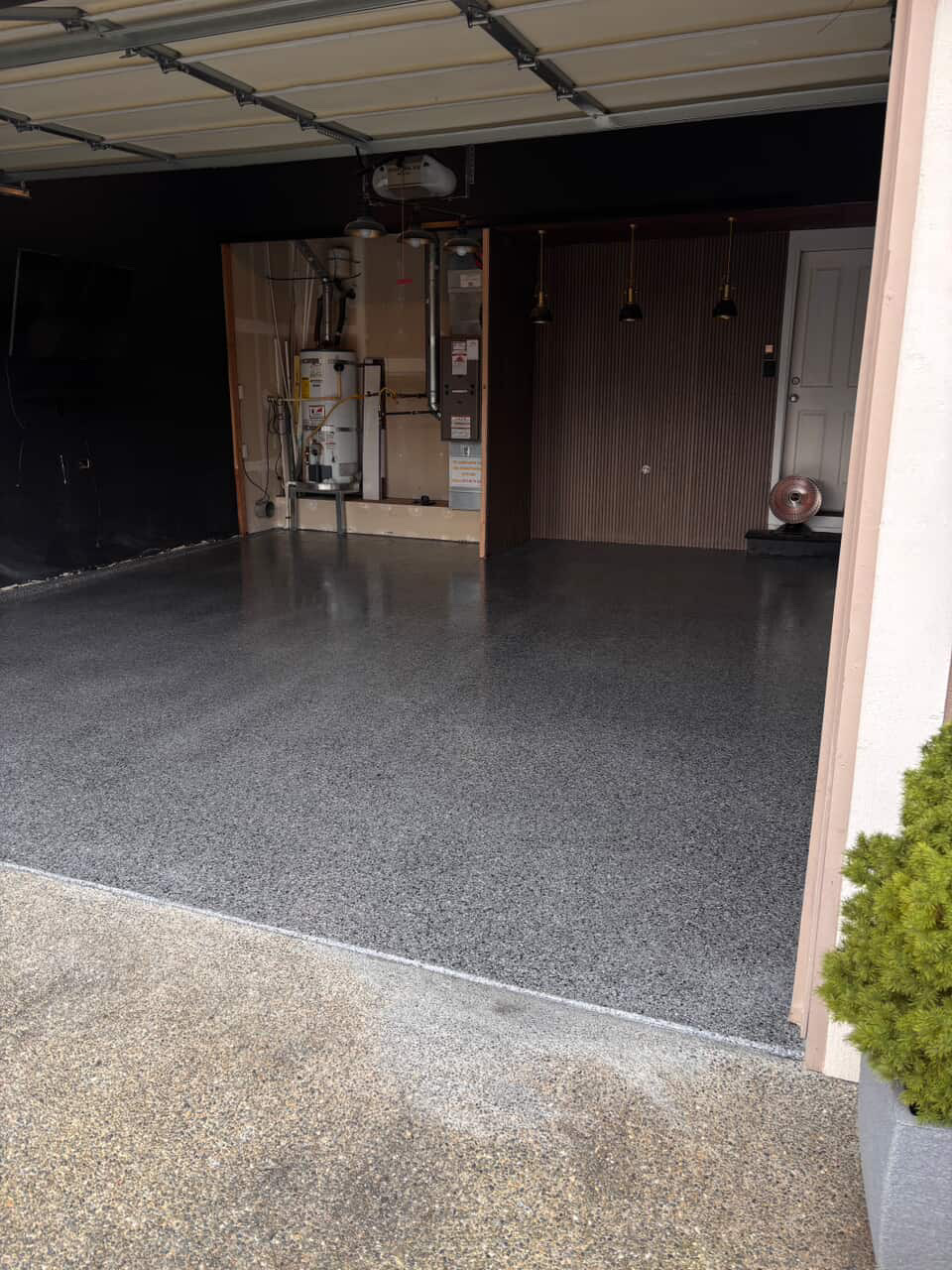 Full-Flake Multi-Car Residential Garage Floor Coating by GR8